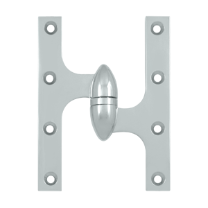 Olive Knuckle Door Hinge, 6" x 4-1/2"