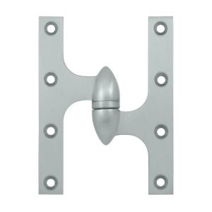 Olive Knuckle Door Hinge, 6" x 4-1/2"