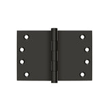 Solid Brass Wide Throw Plain Bearing Butt Hinge