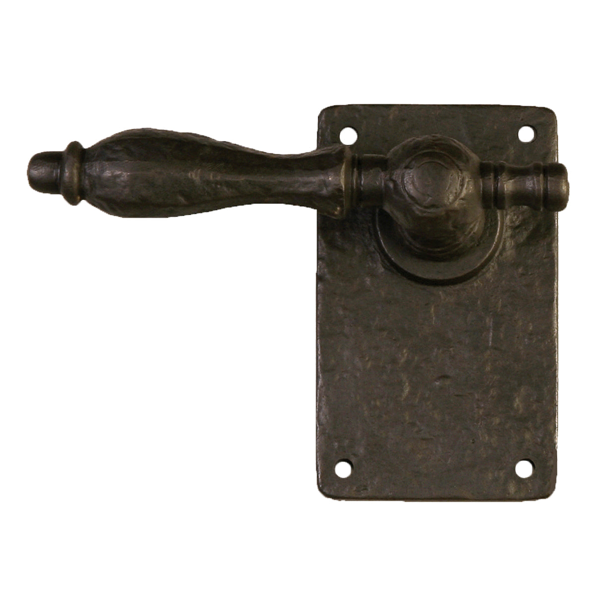 Solid Bronze Turn Lever On Plate, Single Dummy