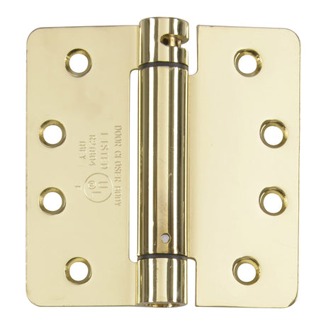 1/4" Radius Corner Spring Hinge, Builders Grade