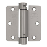 1/4" Radius Corner Spring Hinge, Builders Grade