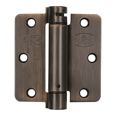 1/4" Radius Corner Spring Hinge, Builders Grade