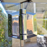 Polaris 155 Series Glass To Glass Soft Close Hinge