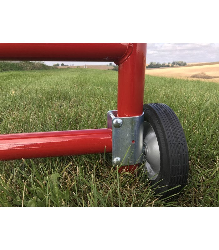 Gate Wheel with Mounting Bracket for Round Tubing Gate Frame