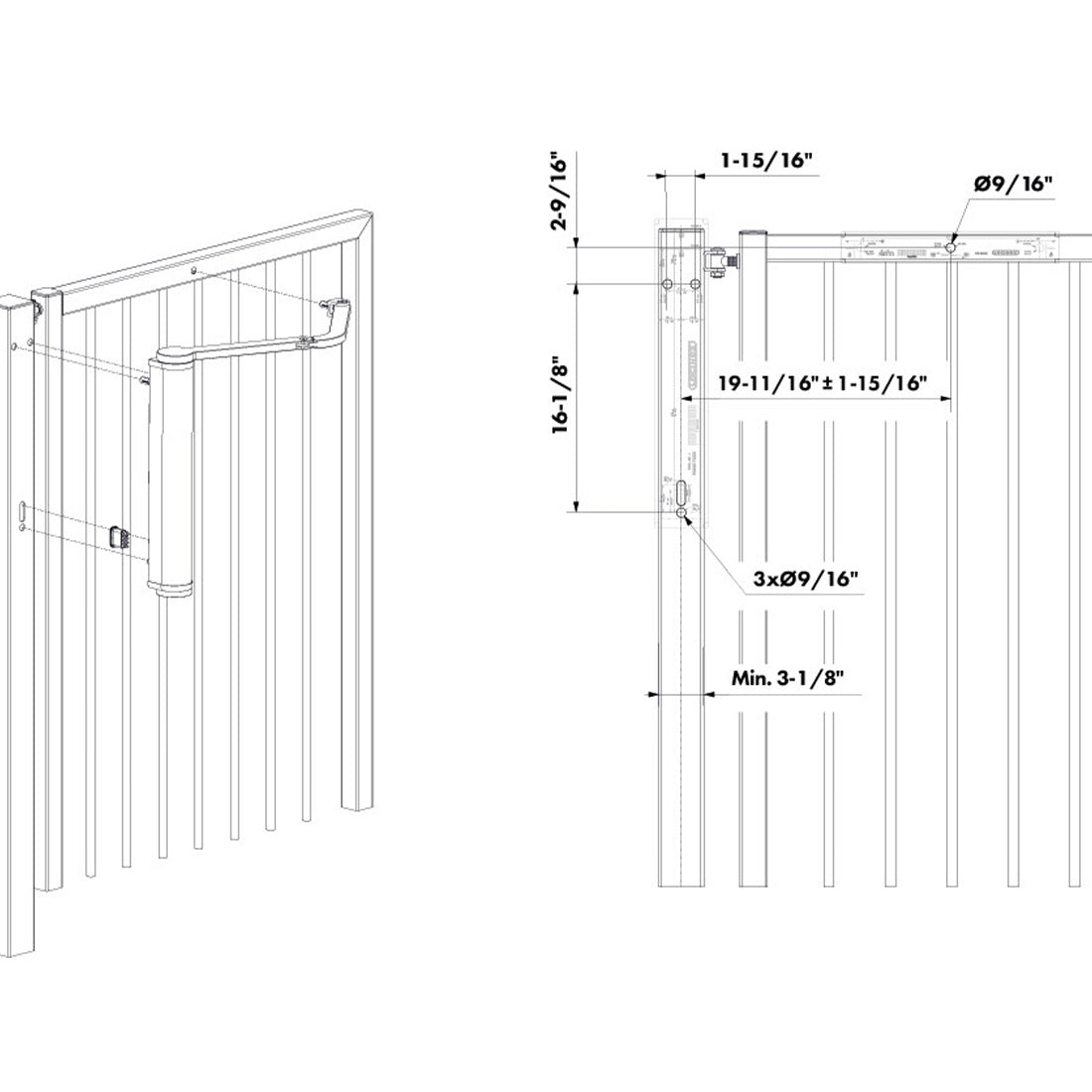 Locinox Venus Motorized Gate Closer