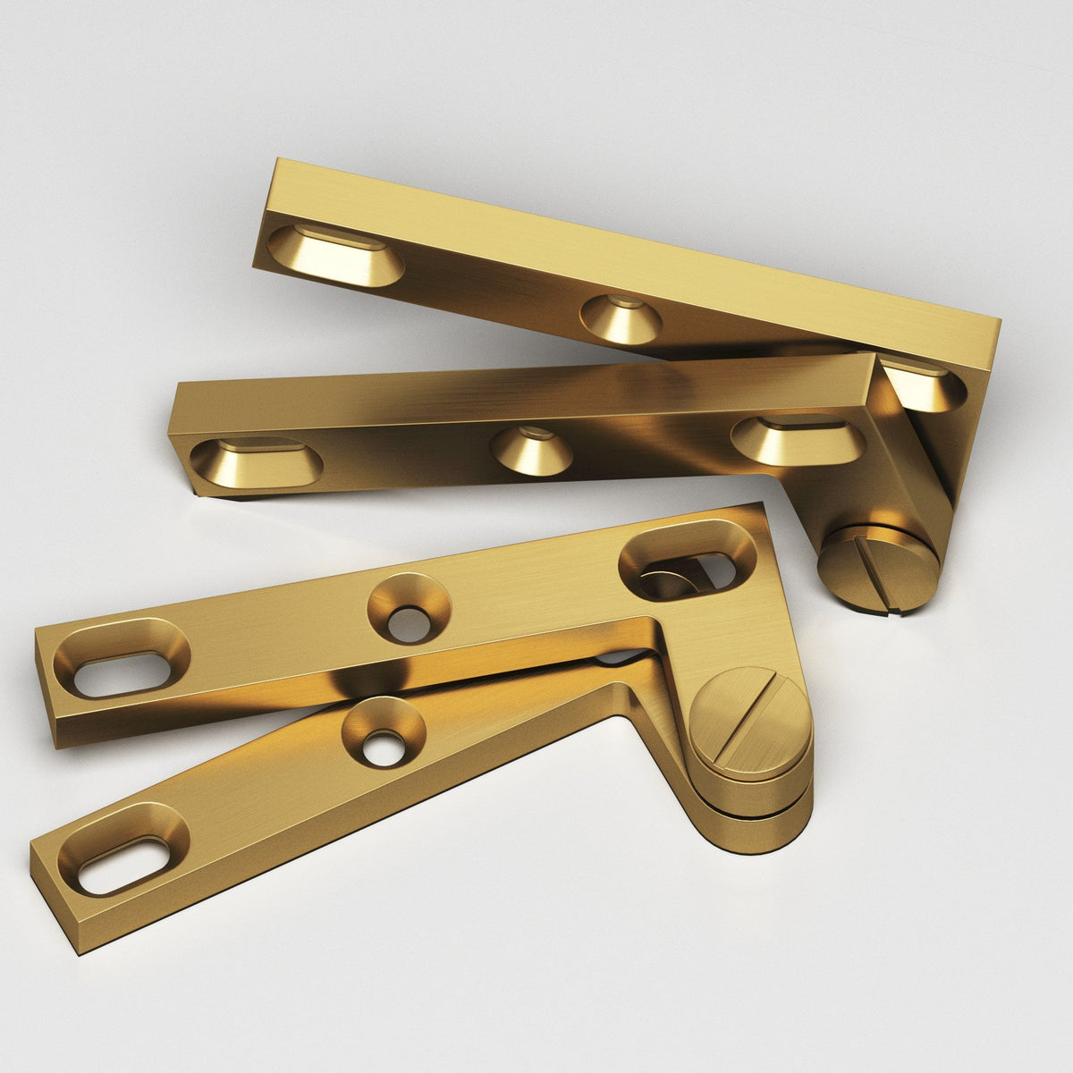 Solid Brass Heavy Duty Offset Pivot Hinge