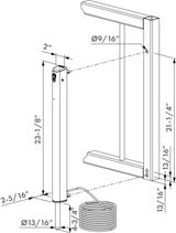 Locinox Fail-Close Motorized Electric Drop Bolt For Automated Swing Gates