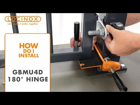 Locinox 180 Degree Weld-On 4D Adjustable Hinge