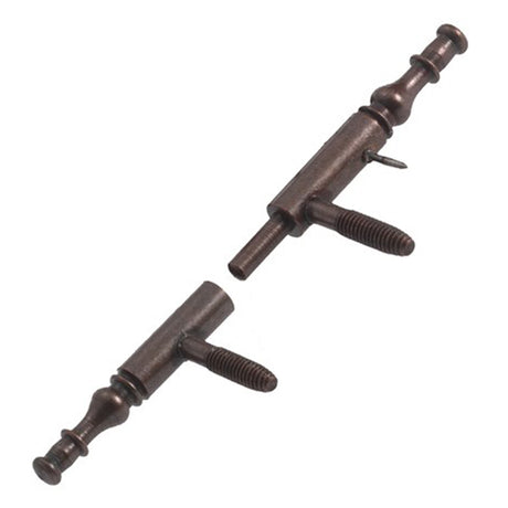 Bronze Plated Finial Tipped Drive-In Hinge