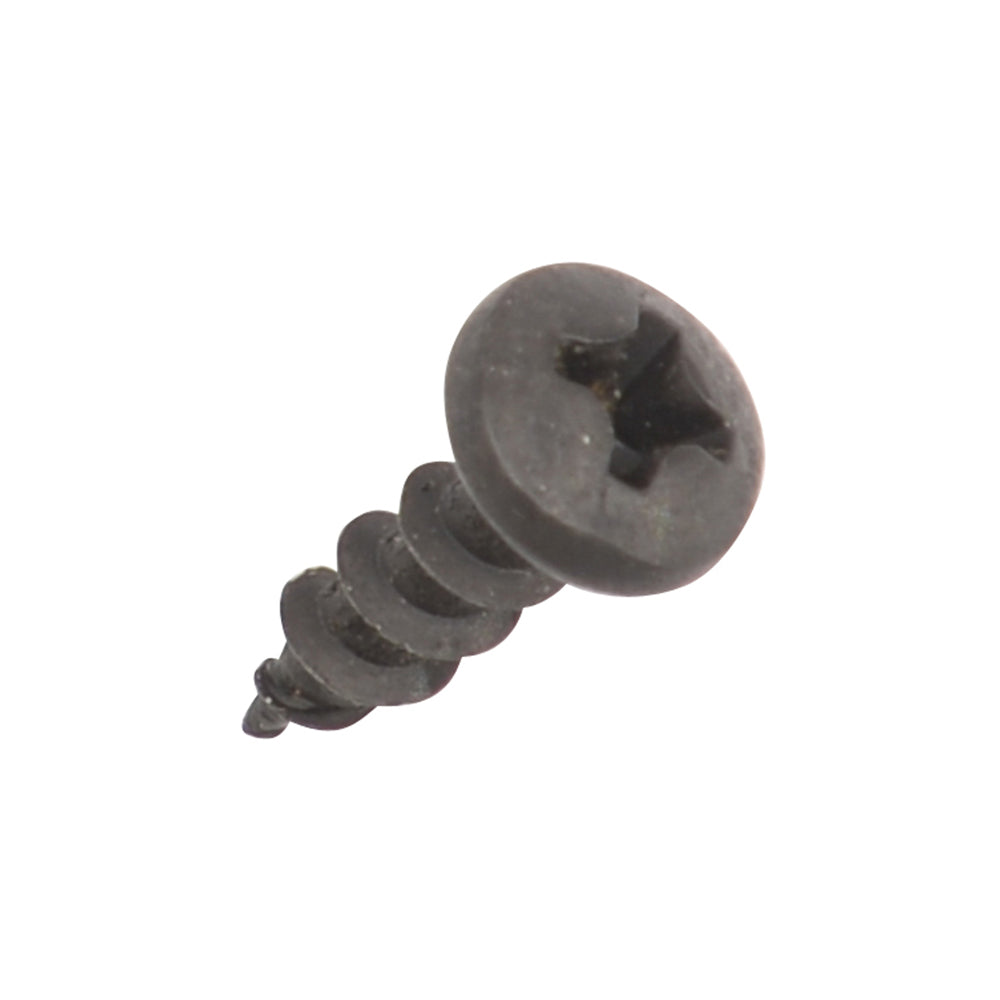 Black Pan Head Screw, #6 x 1/2"