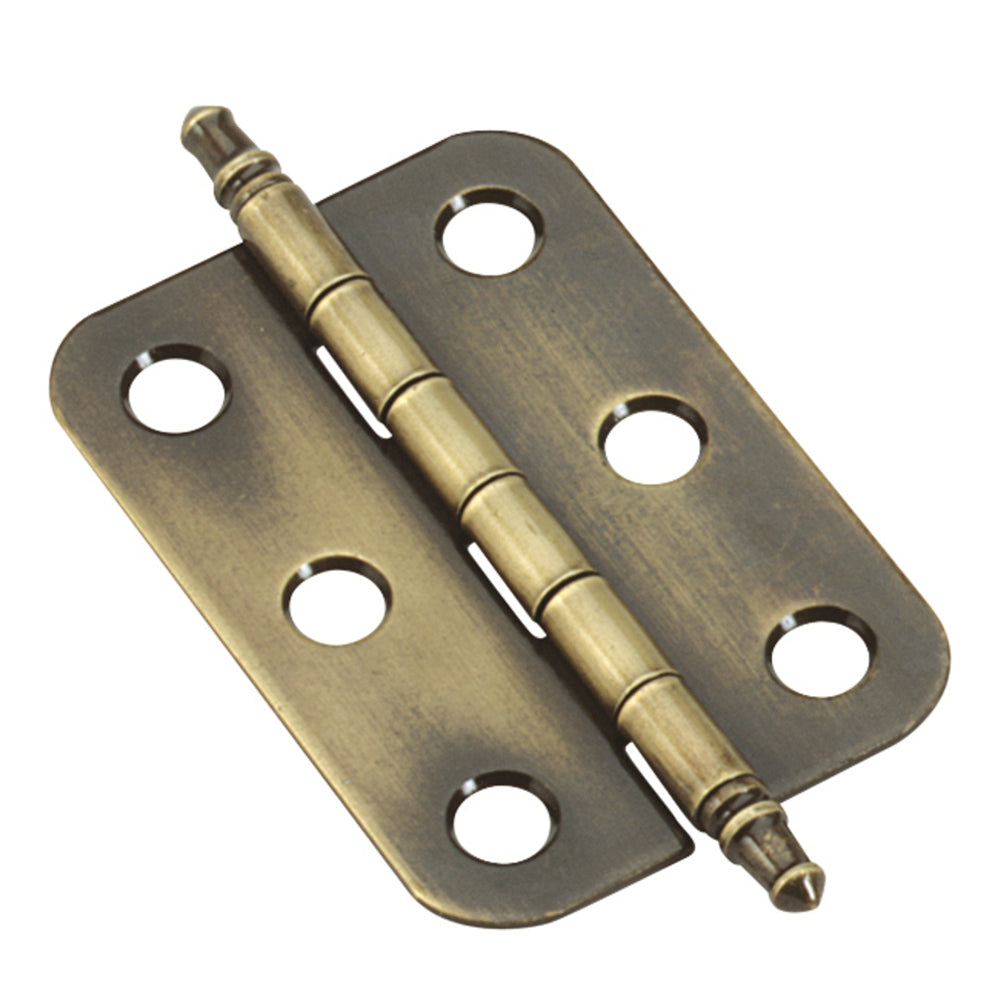 Finial Tipped Hinge, 2" x 1-3/8"