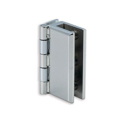 Large Inset Non-Bore Glass Hinge Stainless Steel