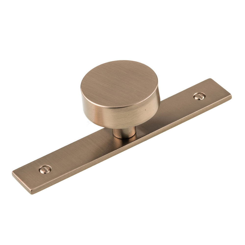 Contemporary Knob and Backplate