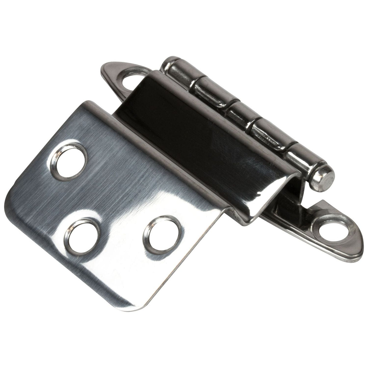 Stainless Steel 3/8" Inset X 1/2" Overlay Cabinet Hinge