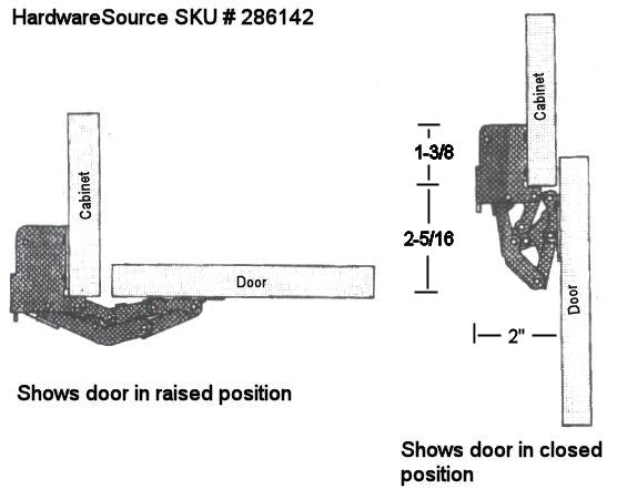 Heavy Duty Lift Up Hinge Overhead Cabinet Hinge Hardwaresource